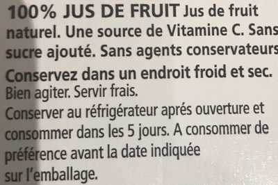 100% Juice Blend Goyave - Ingrédients - fr